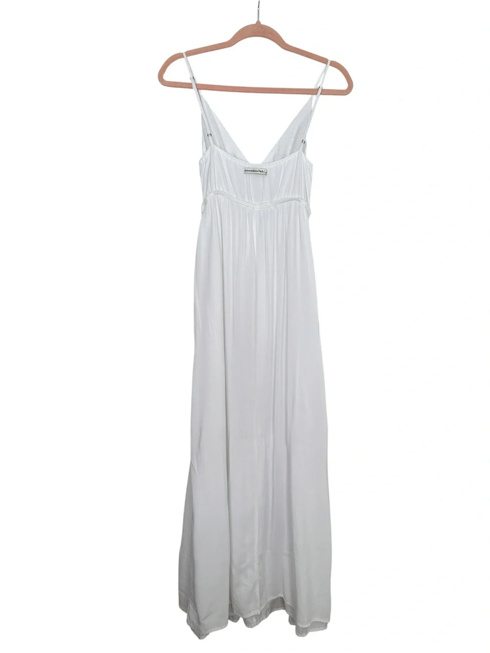 Abercrombie & Fitch White Cutout Maxi Dress